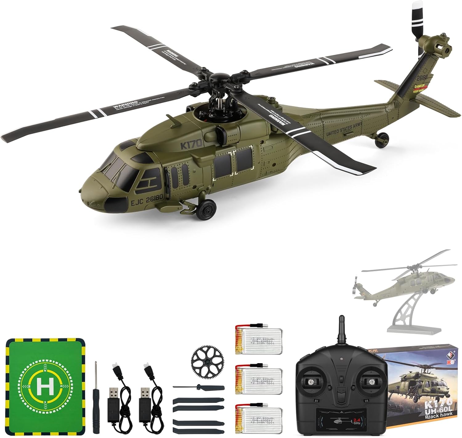 طائرة هليكوبتر WLtoys K170 بدو - مراجعة Rc Helicopter Large وسعره