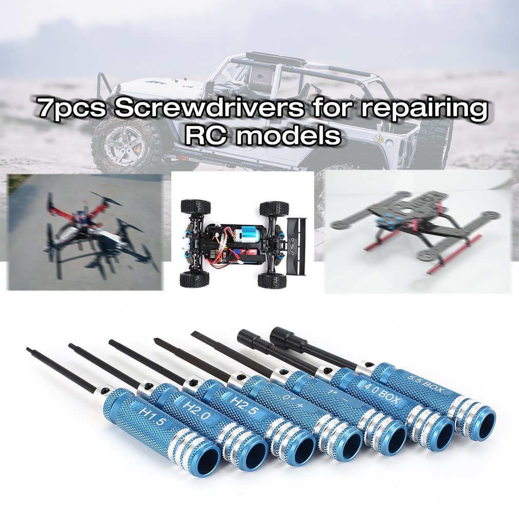YSIDO 7 قطعة 1.5 2.0 2.5 مللي  - مراجعة Rc Helicopter Tool Kit وسعره